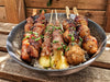 H. 2 yakitori boeuf , 2 poulets, 2 tsukune