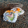 E. Osaka<br/>Chair de crabe,<br/>avocat,cheese,salade<br/>Tobiko