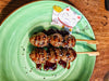 L. Tsukune<br/>Brochettes de boulettes de poulet