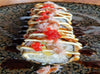 F. Crunchy rolls<br/> Crevette panée, avocat, chair de crabe, oeuf, tobiko