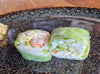 D. Spring rolls <br/>Crevette, avocat, mayonnaise, salade